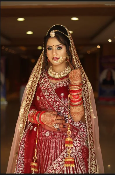 Front portrait of the second runner-up bridal makeup look by Bimla